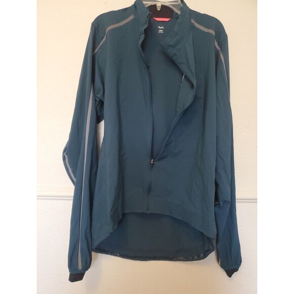 Rapha Le Mistral Cycling Wind Jacket Full Zip Mens size Large Blue Green - Picture 1 of 16